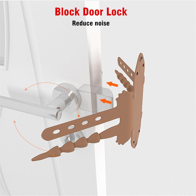 Door Slam Preventer Anti-collision Silicone Door Silencer Quiet Door Closer Cushion Door Lock Cover Cushion Noise Reduced