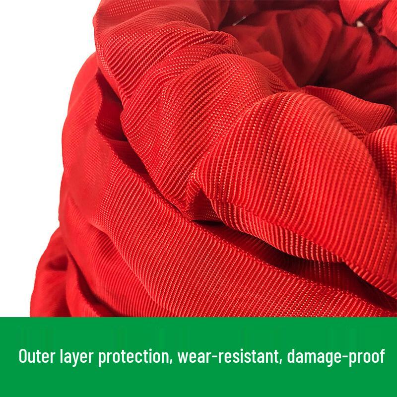 Jundingying 9m 38mm Red Battle Rope with Full Protective Sleeve