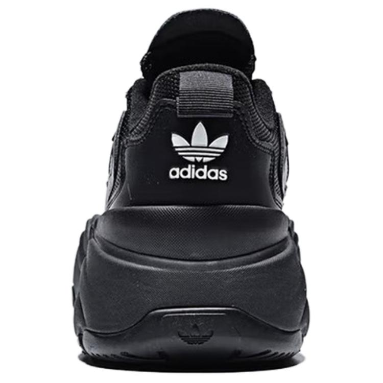 Adidas Originale Ozgaia Bequeme Vielseitige Höhenerhöhende Low-Top Dad Schuhe Damen Sneakers Schwarz KK2748