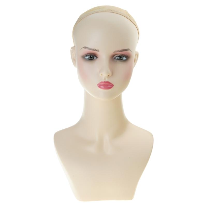 Wig Stand Portable Wig Holder Female Mannequin Head Wig Display Stand Wig Training Head Model for Hair Salons