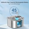 3.2L 108oz Sensor Activated Stainless Steel Pet Water Fountain Wireless Rechargeable Automatic Pet Drinking Dispenser for Cats
