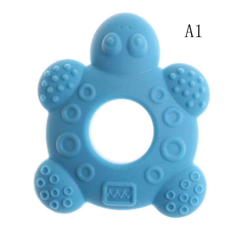 Baby Teether Teething Collares Pacifier Clips Chew Toy Silicone BPA FREE SE