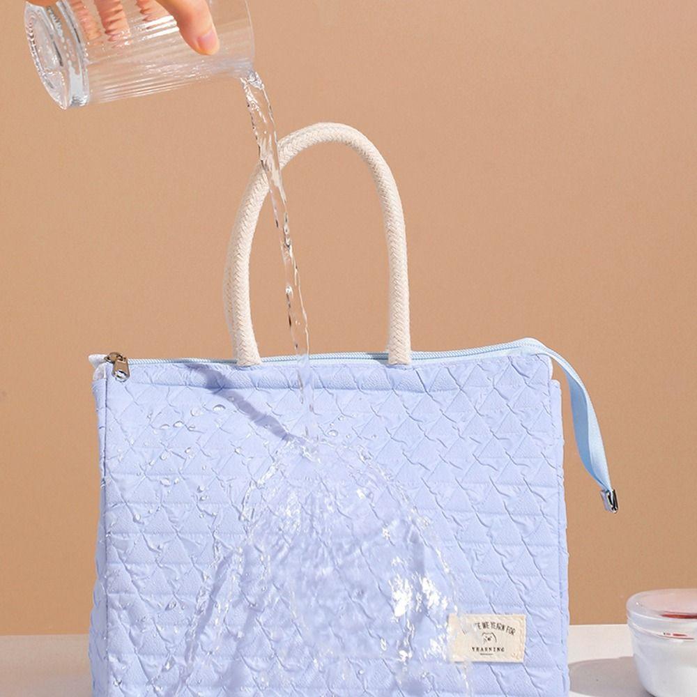 Bag Nylon Handbag Food Drink Cooler Bag Large Capacity Tote Bag Lunch Organizer Lunch Box Lunch Bag