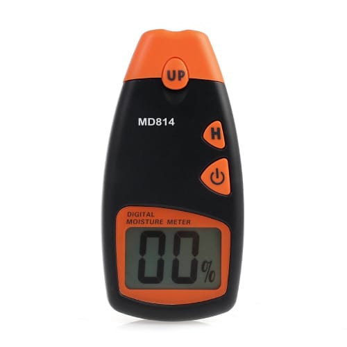 Origin Digital Wood Moisture Meter, MD814, for Measuring Wood Moisture, Easy to Use, 4-Pin Type, Carrying Case Included