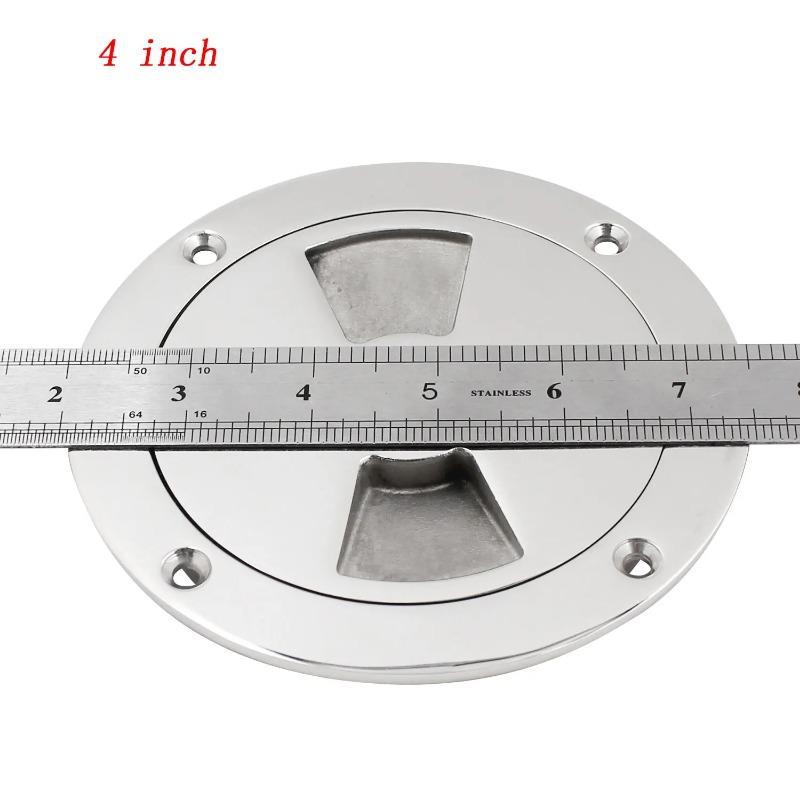 3/4/5/6 Inch Marine Floor Access Panel Hatch 316 Boat Stainless Steel Boat Round Disc Deck Inspection Plate Hatch Kayak