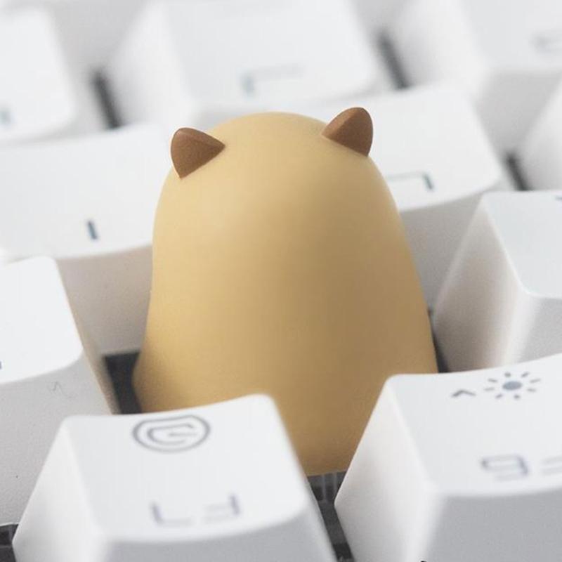 Premium Resin Customs Keycaps Colorful Capybara Theme Smooth Texture Durability For Gaming Keyboards Accessories