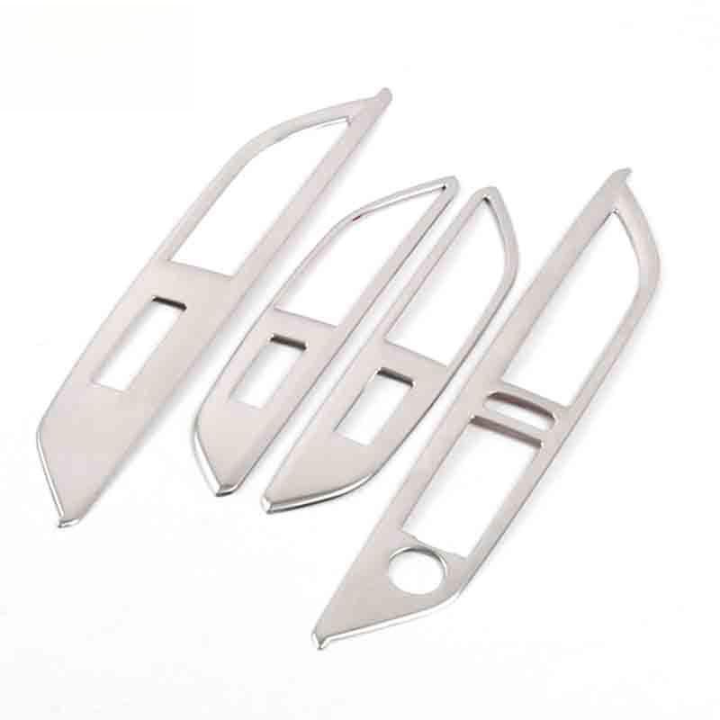 

Peugeot 5008 Glass Lift Switch Decorative Frame - Stainless Steel Window Armrest Button Sticker