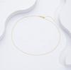 Custom 925 Sterling Silver Italy Cross Chain Adjustable Cross Chain Necklace Gold 18k Plated Necklace Fine Jewelry