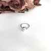 Серебряное кольцо с натуральным жемчугом (2081548) 2.23 гр. 925 пробы