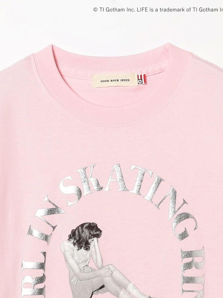 Ray Beams S/S Tee [Special Order] GOOD ROCK SPEED LIFE PC Foil Print T-Shirt, Women's, Pink, One Size