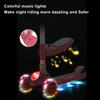 2-in-1 Kids Scooter Foldable Seat Light 3 Wheel Adjustable Folding Bar Blue/Pink
