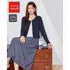 IEF Plus Size Plaid Cardigan & Skirt Set