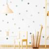 Morandi Color Dots Wall Sticker for Girls Room Entryway Background Removable Self-Adhesive Wall Decal
