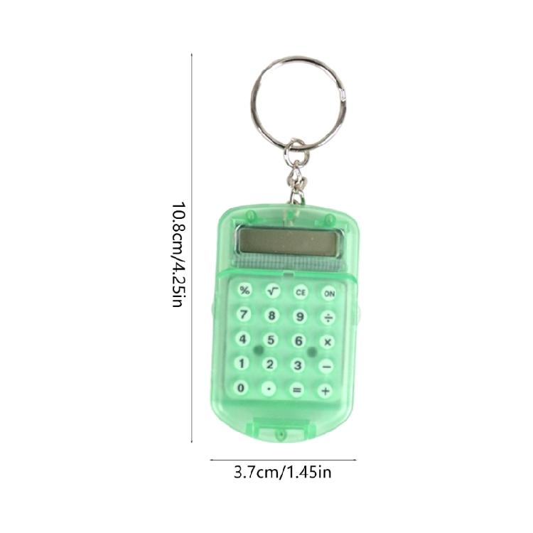 Lightweight Keychain Calculator Keychain With Cover Shield 8 Digit Display For Classroom Use