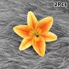 2Pcs Simulation Lily Hair Claw Ponytail Clip For Women Girls Cute Hairpin Large Hair Clip  Hair Accessories Gifts