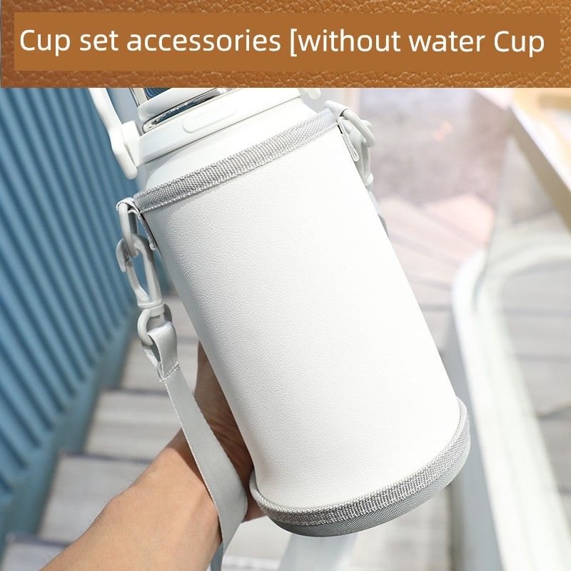 

Xile 1300ml Fuguang Large Capacity Thermos Cup Cover Universal Sports Cup Cover Kettle Thermos Cup Protective Cover [S Size] Inner Width 10 and Inner Height 15-White