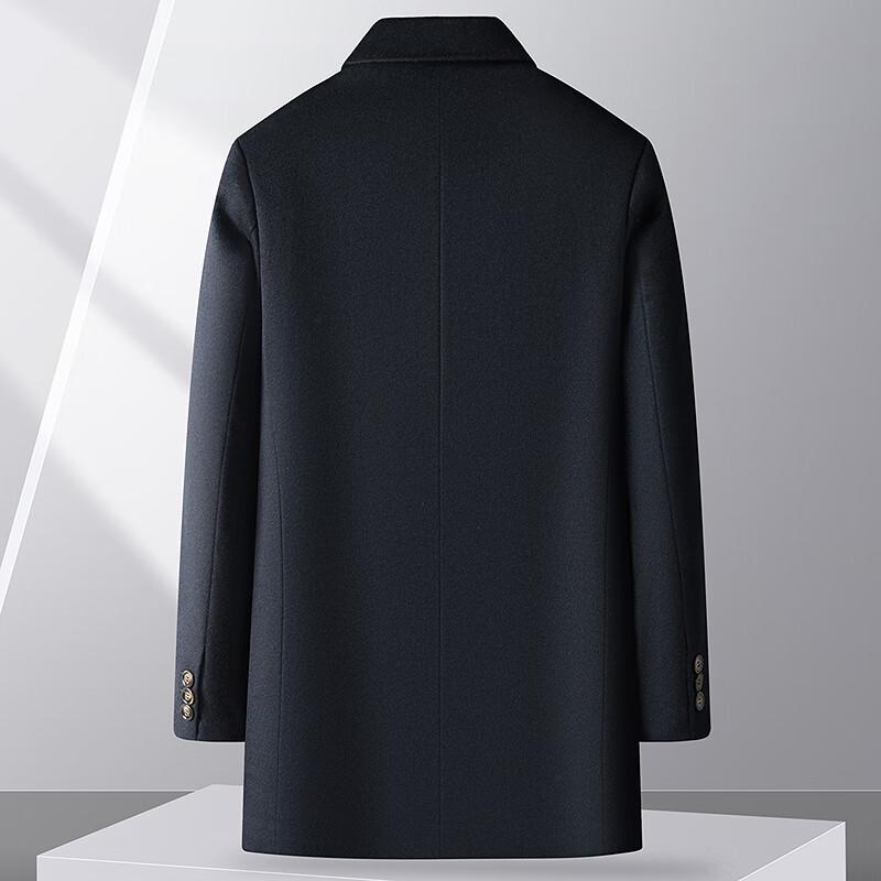 FAPAI Men's Merino Wool & Cashmere Blend Business Overcoat