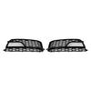 2PCS Front Fog Lamp Black Grille Grill 8T0807681K 8T0807682K Fit A5 S-Line S5 2013-2016
