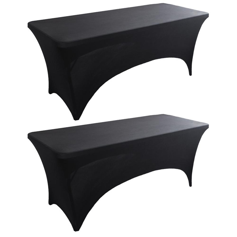 4 6 8 FT Spandex Table Cover Universal Fitted Stretch Tablecloth Rectangular Table Cloth Protector For Outdoor Birthday Wedding