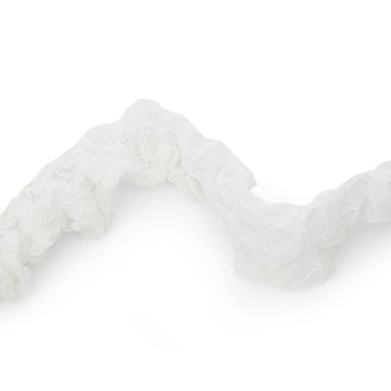 UNDERCONTROL STUDIO STRING PLEATS MUFFLER / lace / WHITE