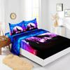 Four-Piece Mattress Sheet Digital Printing Mattress Protective Cover Bedding Wolf Animal