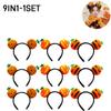 16PCS Halloween Spooky Pumpkin Hair Bands Quirky Cute Wash Face Headband Women 2025 Halloween Party Hairpin Decoration Headpiece