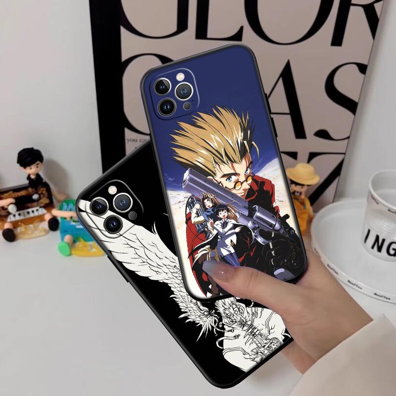 RP72 Trigun stampede New High-End Shell Phone Case for iPhone 16 15 14 13 12 Pro Max Plus Mini