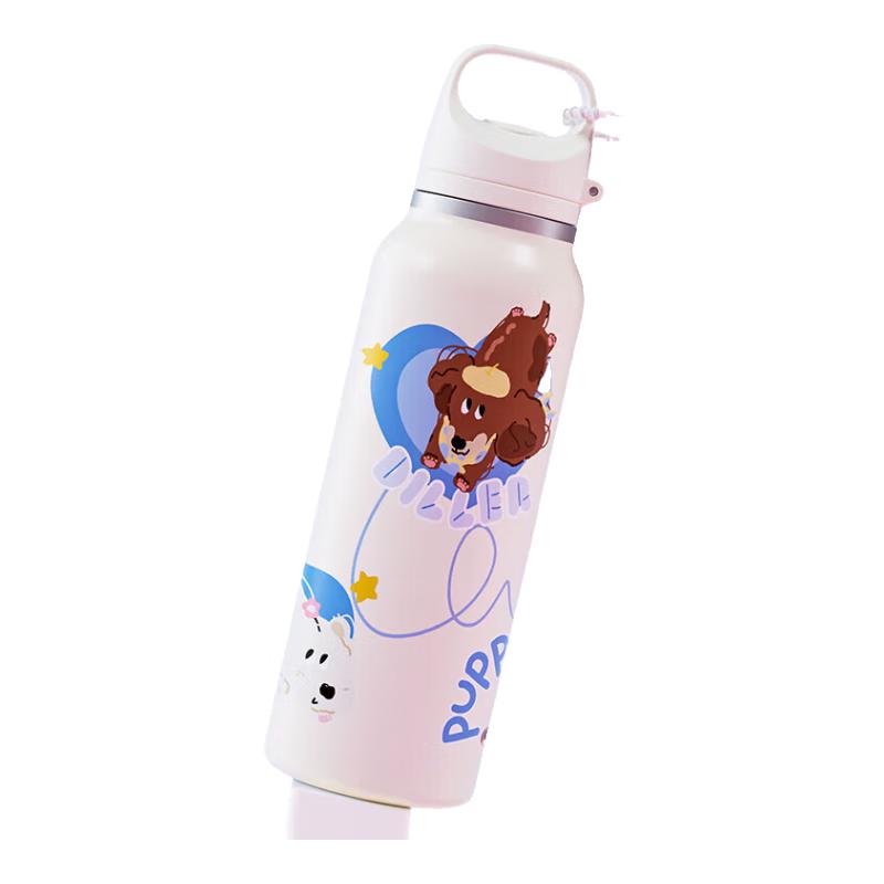 Diller Dachshund 600ML Insulated Water Bottle