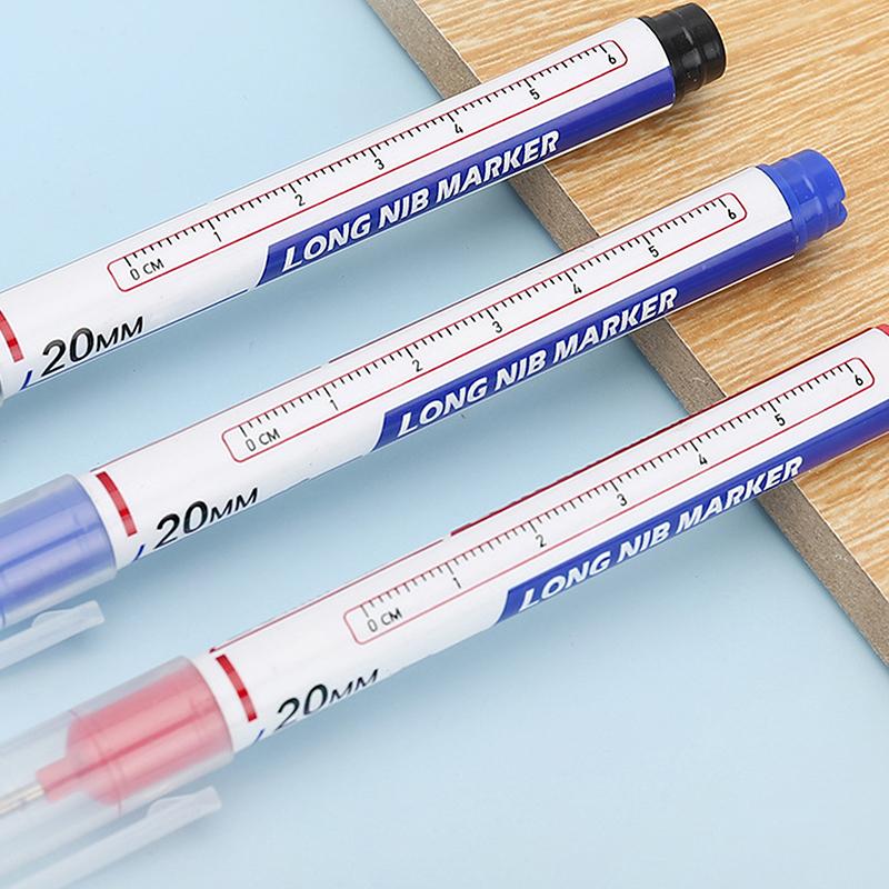 10ks/sada 20 mm Hluboký otvor s dlouhým hrotem Permanentní popisovače pro kovové perforační pero Vodotěsná koupelna Dřevoobráběcí dekorace