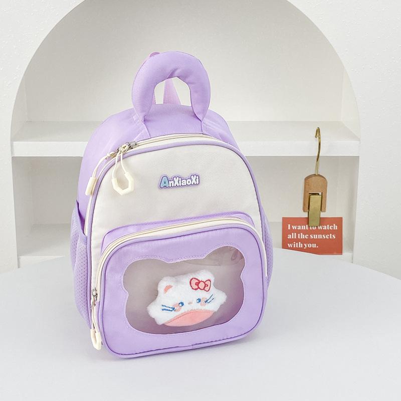 Schoolbag Children's Trend Backpack 1011 New Kindergarten Baby Lightweight School Bag Girls Fresh Macaron Backpack