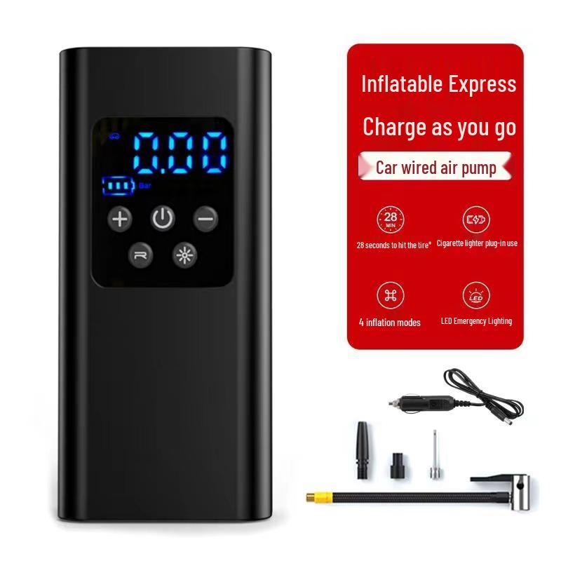 12V Wireless Electric Air Pump for Cars, Motorcycles, and Bicycles