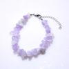Pink Purple Agate Crystal Beaded Bracelet - Semi-Precious Gift for Female Students & Best Friends