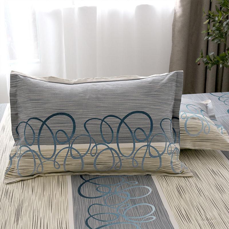 48cmx74cm Pillowcase Pure Cotton Pillow Case One Pair Pack Thicken Encryption Breathable Sweat-absorbent Pillow Cover