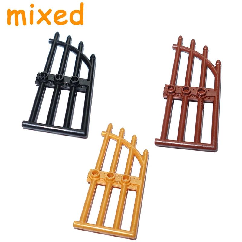 Construction Block City Accessories MOC Part Fence Railing Stair Barrier Ladder Guard Bar Castle Garden Farm Military Assemble Brick