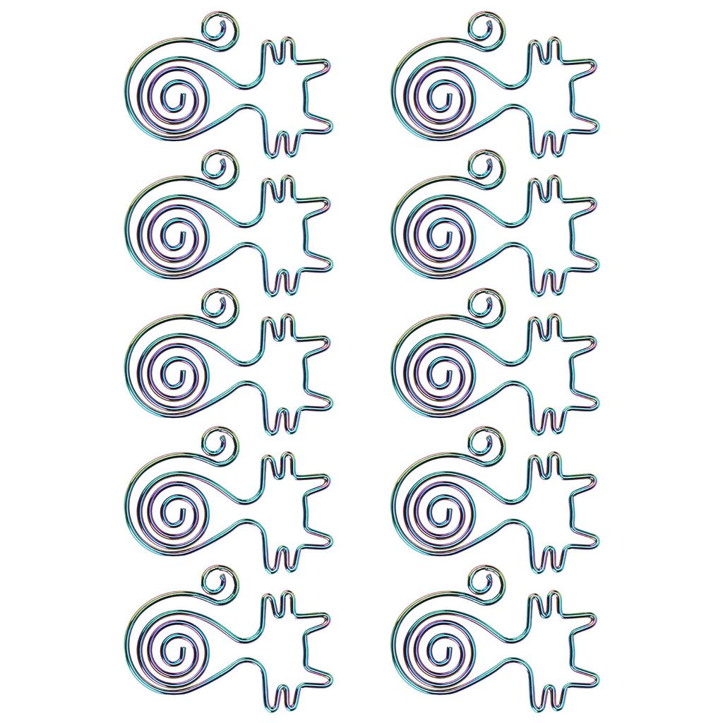 10PCS Paper Clip Animal Colorful Cat‑Shape Creative Portable for Office Home File Notebook