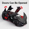 1:24 Lykan Camaro Car Model Toy Diecast Alloy Doors Opened Sound Light Pull Back Miniature Supercar Children's Interactive Toys