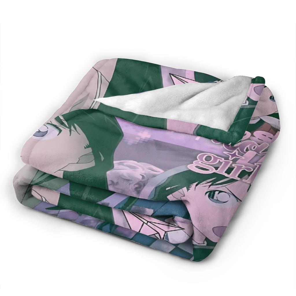 Super Warm Blanket Students Camping Conan Edogawa Throw Blanket Flannel Bedspread For Couch Bed Print Sofa Bed Cover