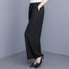 Pantaloni Larghi Estivi Abbigliamento Donna Taglie Forti Casual Larghi Vintage Vita Alta Pantaloni Neri