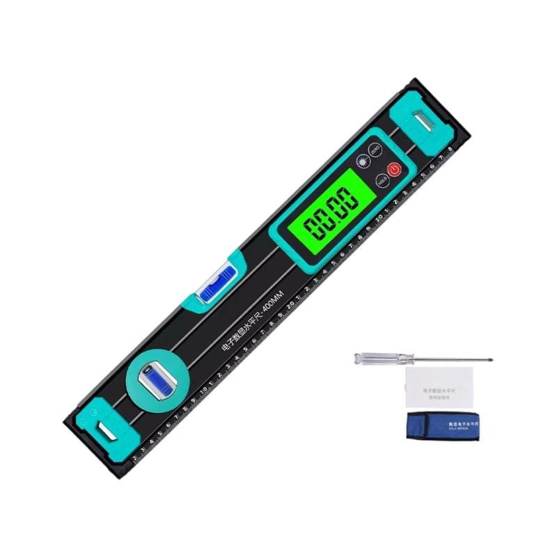 20/30/40/50cm Digital Level Ruler Protractor Backlit Display Inclinometer Magnetic Base Bubble Level Angles Finders Gauges
