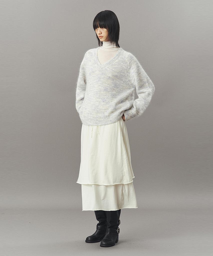 AHWE Mohair V-Neck Sweater_Blue