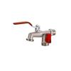 Brass Dual Outlet Faucet 1/2'' Threaded Connection Multifunctional Durable for School Dormitory Sink Use