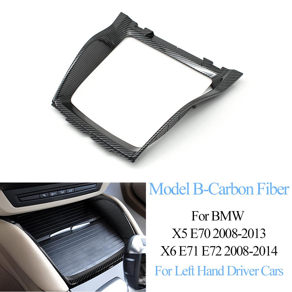 E70 E71 E72 Front Center Console Water Cup Holder Decorative Cover Panel Bezel For BMW X5 X6 2008-2014 51166956756,51169129401