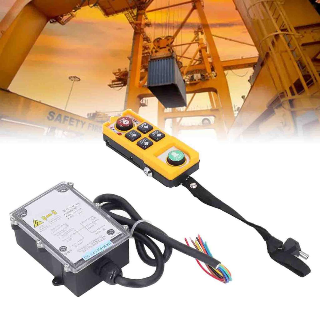 AC380V 100m Wireless Crane Remote Control Waterproof Anti Fall Electric Industrial Remote Control with Lock