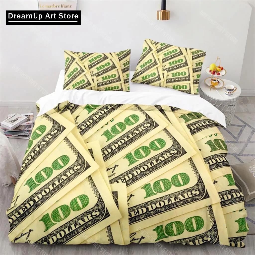 Dollar Money Duvet Cover Microfiber Dollar Bills Of United States Federal Reserve With The Portrait Of Ben Franklin Room Decor