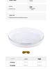 Ceramic Gold Rim Bone China Tableware Set - Microwave Safe Deep Plate, Rice Bowl for Home and Hotel Use.