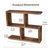 Stand Wood Wooden Tiered Plant Indoor Use Display Shelf for Living Room, Balcony