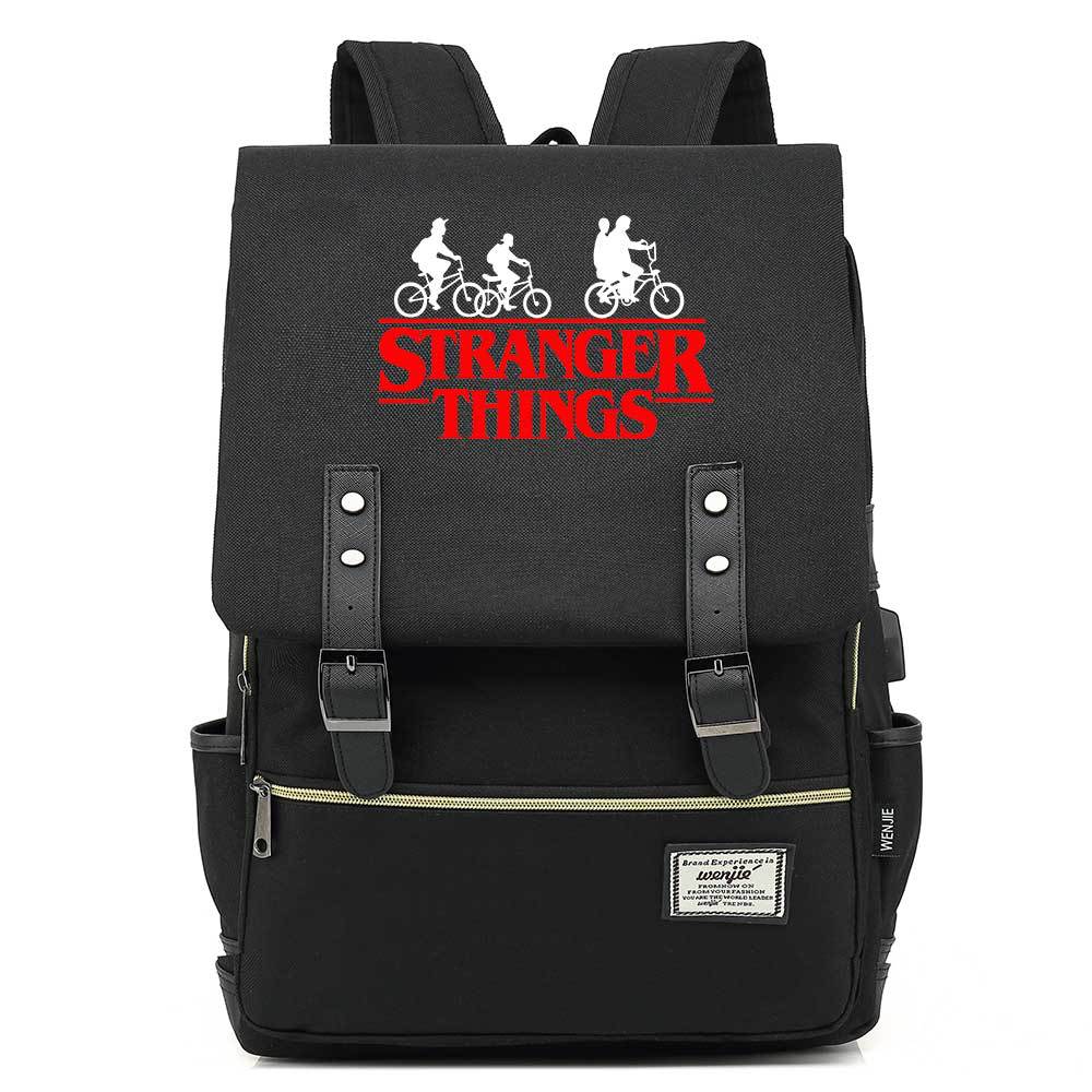 Stranger Things Studenten-USB-Rucksack