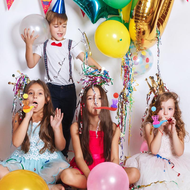 12/24pcs Suspended Floating Blow Ball Pipe Board Game Kids Boy Girl Birthday Party Favors Pinata Fillers Toys Christmas Gift