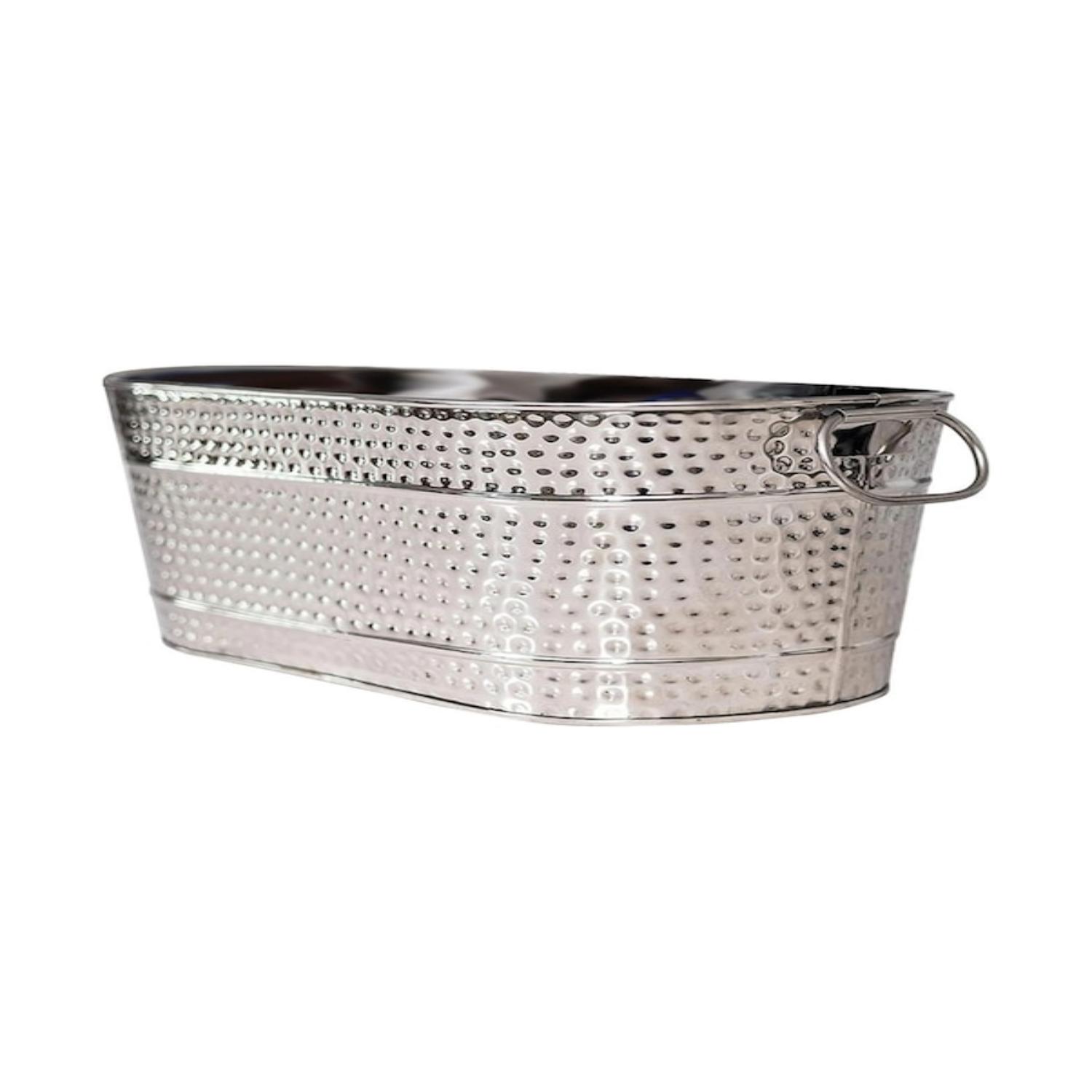 Galvanized Iron Ice Bucket Oval Beverage