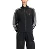 Adidas Originals Knitted Firebird Track Comfort Skin-Friendly Slim Fit High Neck Zip Knit Sweater Women tops KC6497